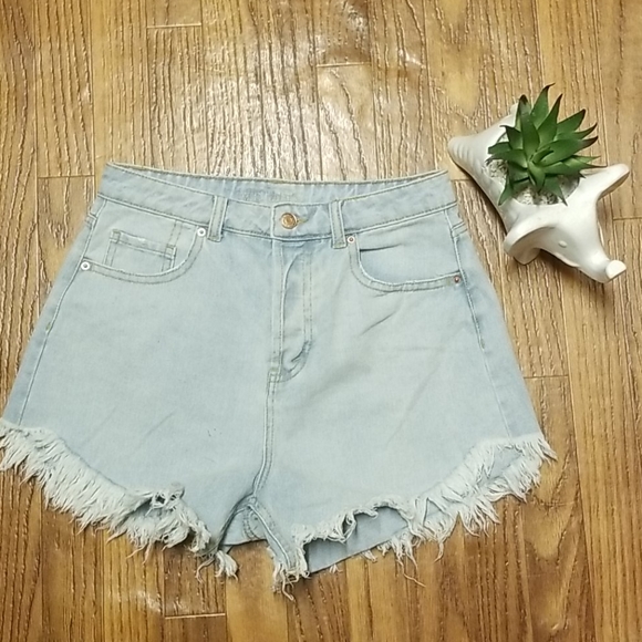 wild fable Pants - 💎Wild fable Hi rise frayed edge light wash shorts